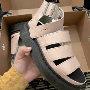 Dr. Martens Pink Clarissa Quad Sandals